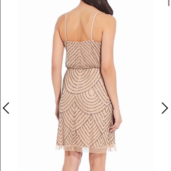 Adrianna Papell beaded sleeveless blouson dress ✨ - Picture 14 of 14